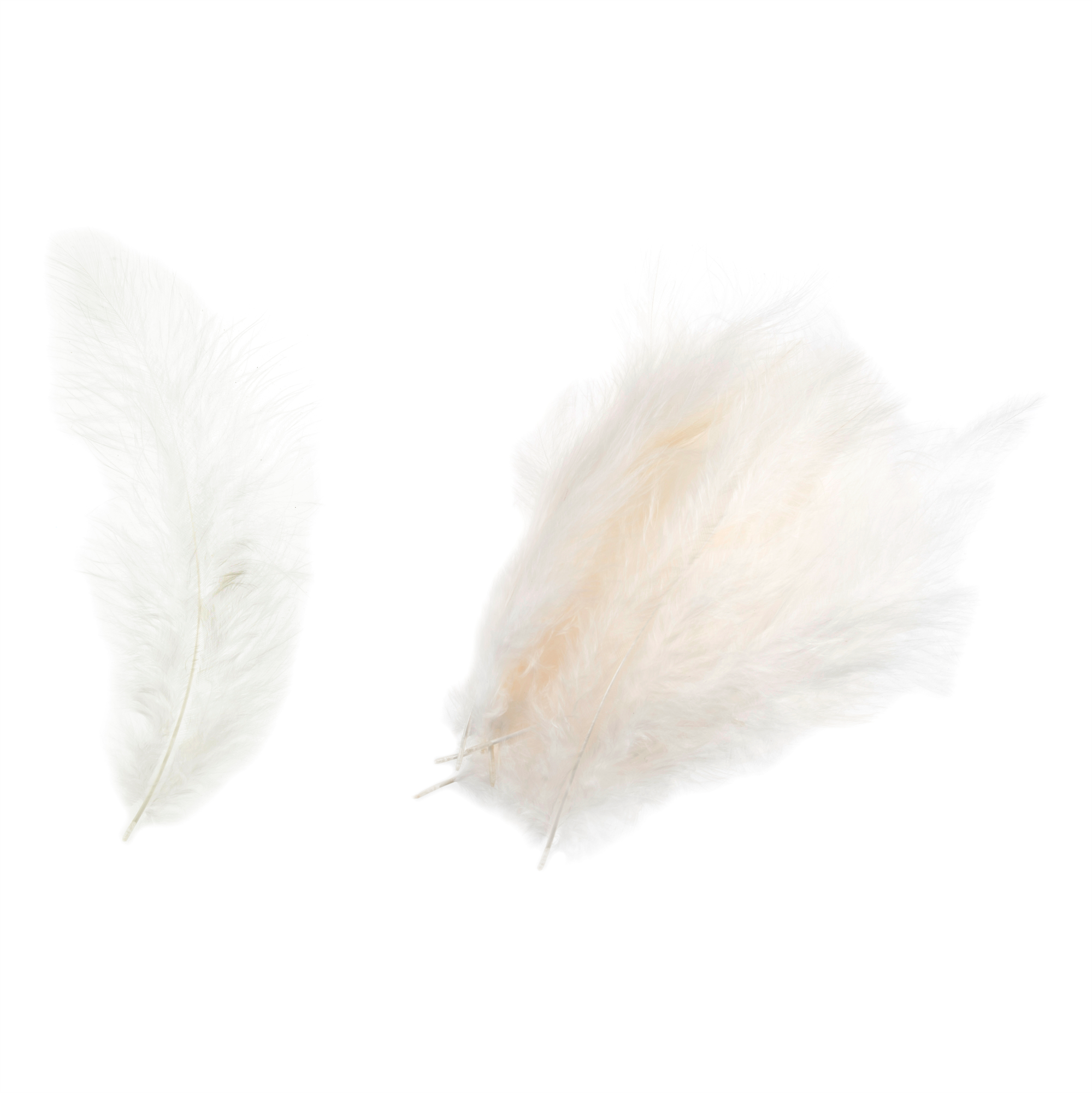 TD0039 - MARABOU FEATHERS APPROX 16CM CREAM