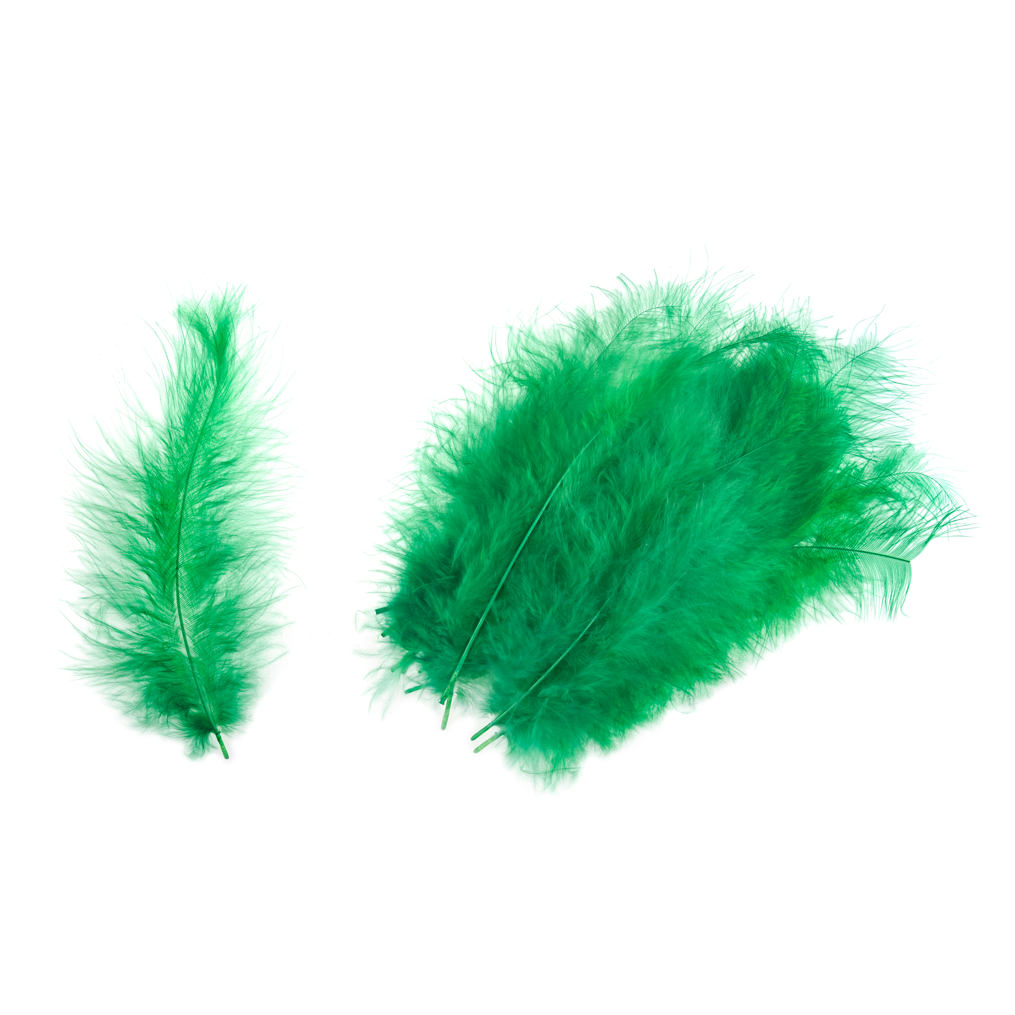 TD0044 - MARABOU FEATHERS APPROX 16CM GREEN
