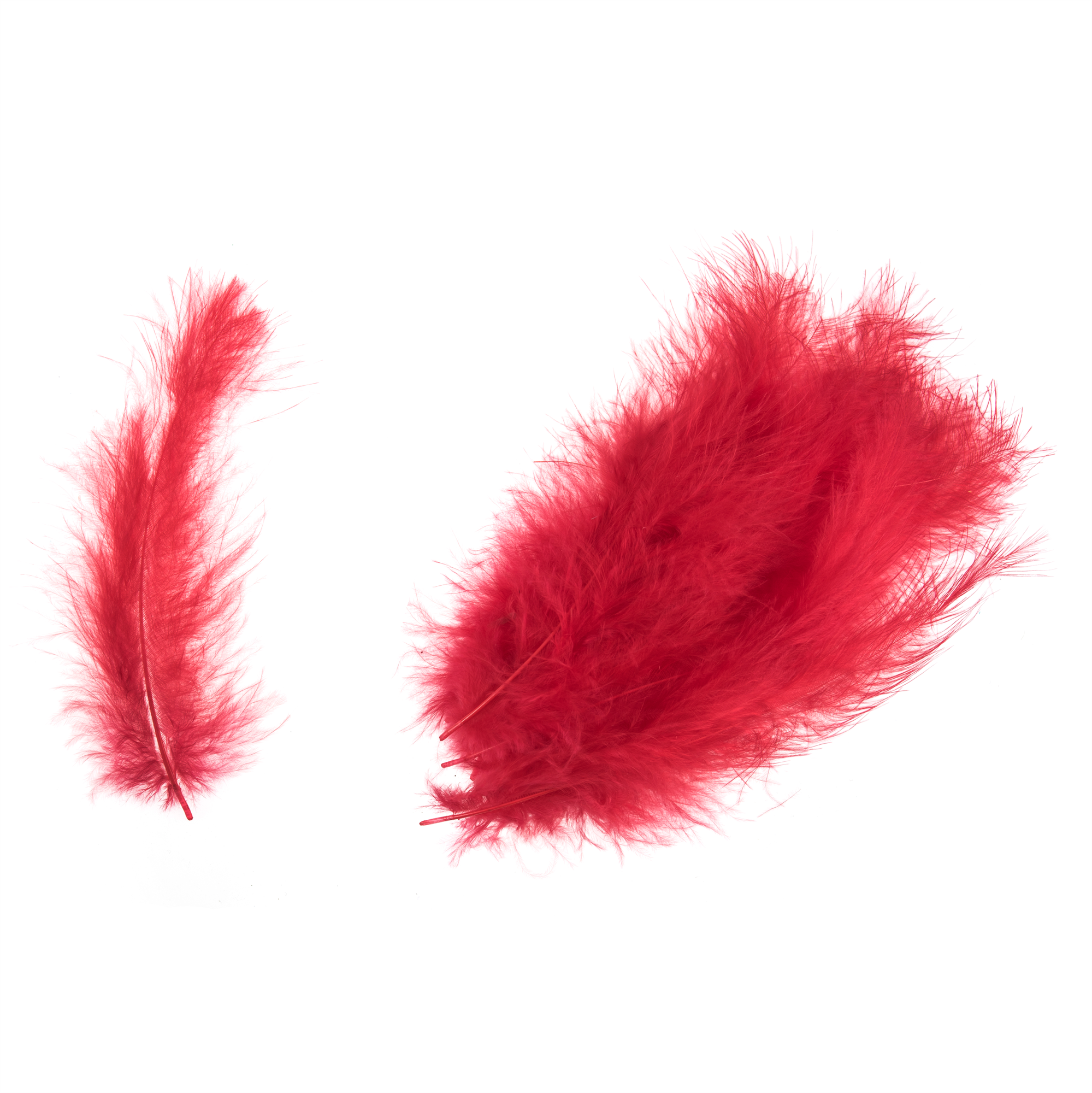 TD0045 - MARABOU FEATHERS APPROX 16CM RED