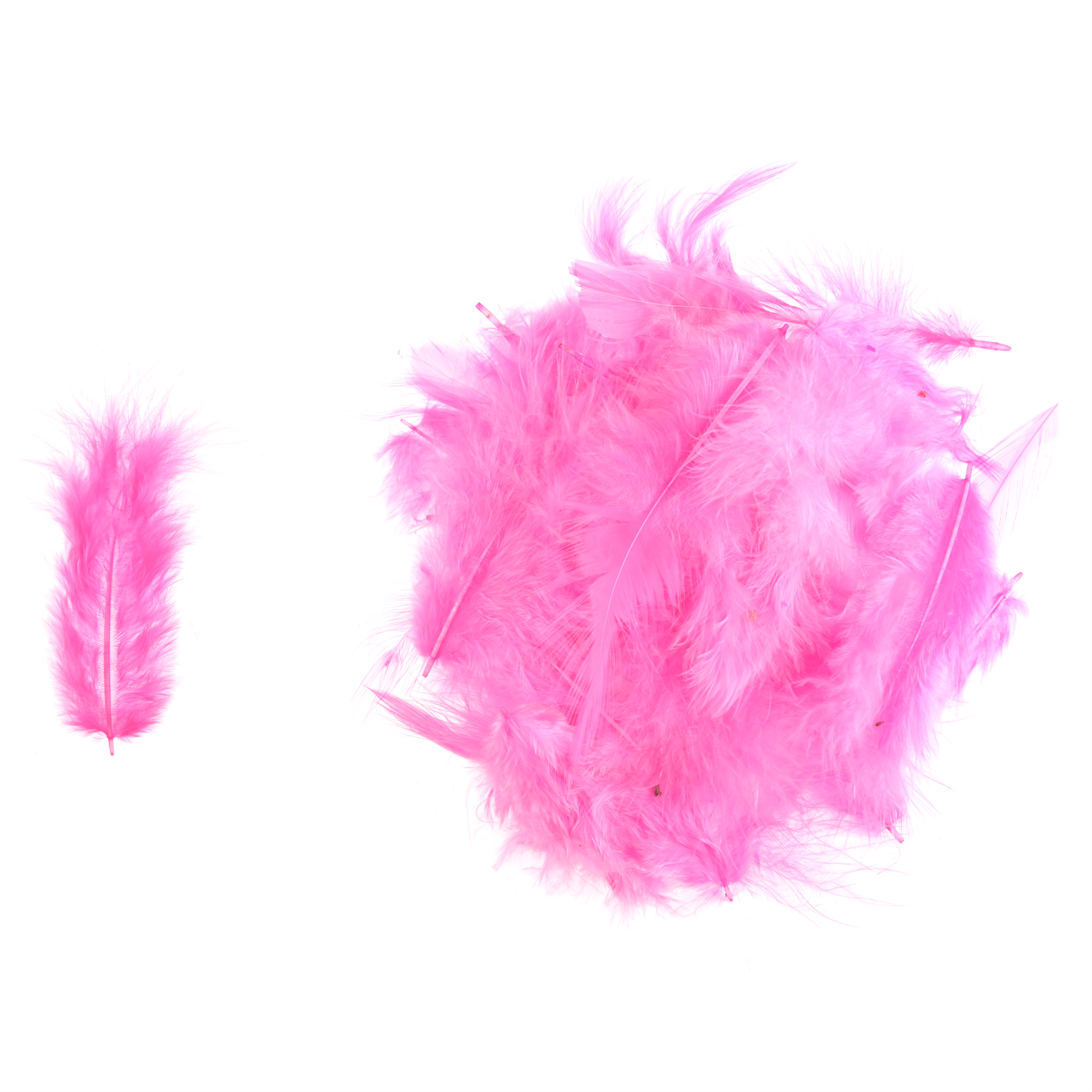 TD0059 - HEN FEATHERS ASSTD SIZE X 5GM CERISE