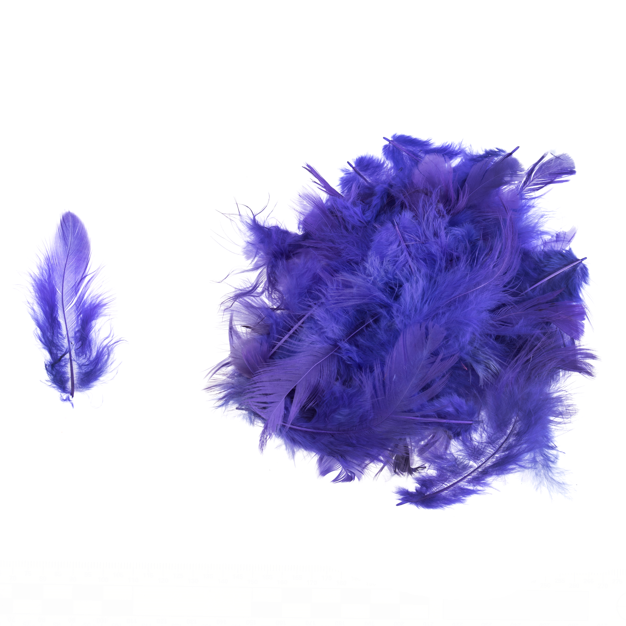 TD0060 - HEN FEATHERS ASSTD SIZE X 5GM PURPLE