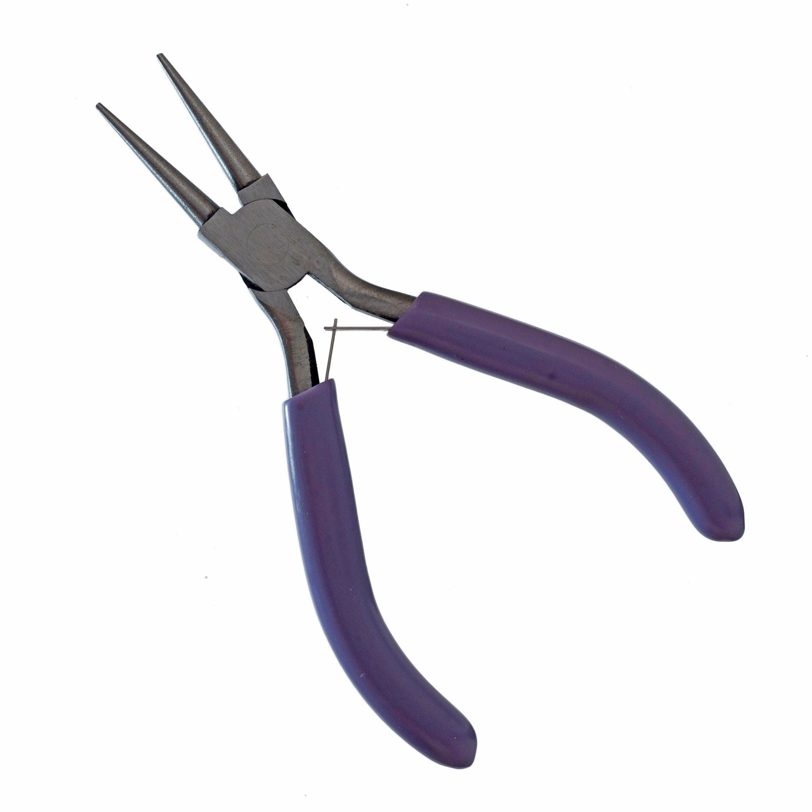 TJ0096 - ROUND NOSE PLIERS (LILAC HANDLE)
