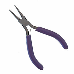 TJ0096 - ROUND NOSE PLIERS (LILAC HANDLE)