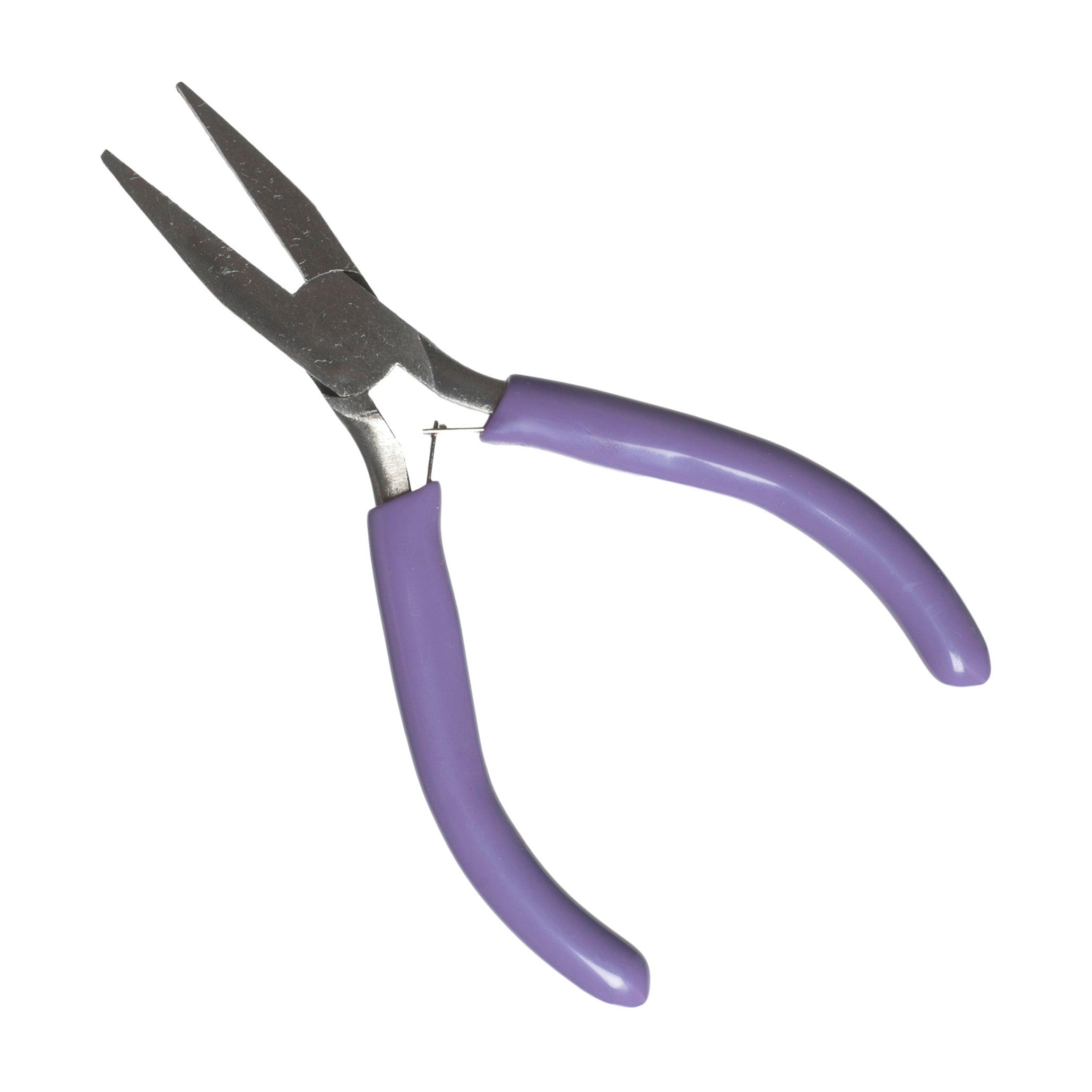 TJ0097 - FLAT NOSE PLIERS (LILAC HANDLE)