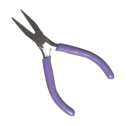 TJ0097 - FLAT NOSE PLIERS (LILAC HANDLE)