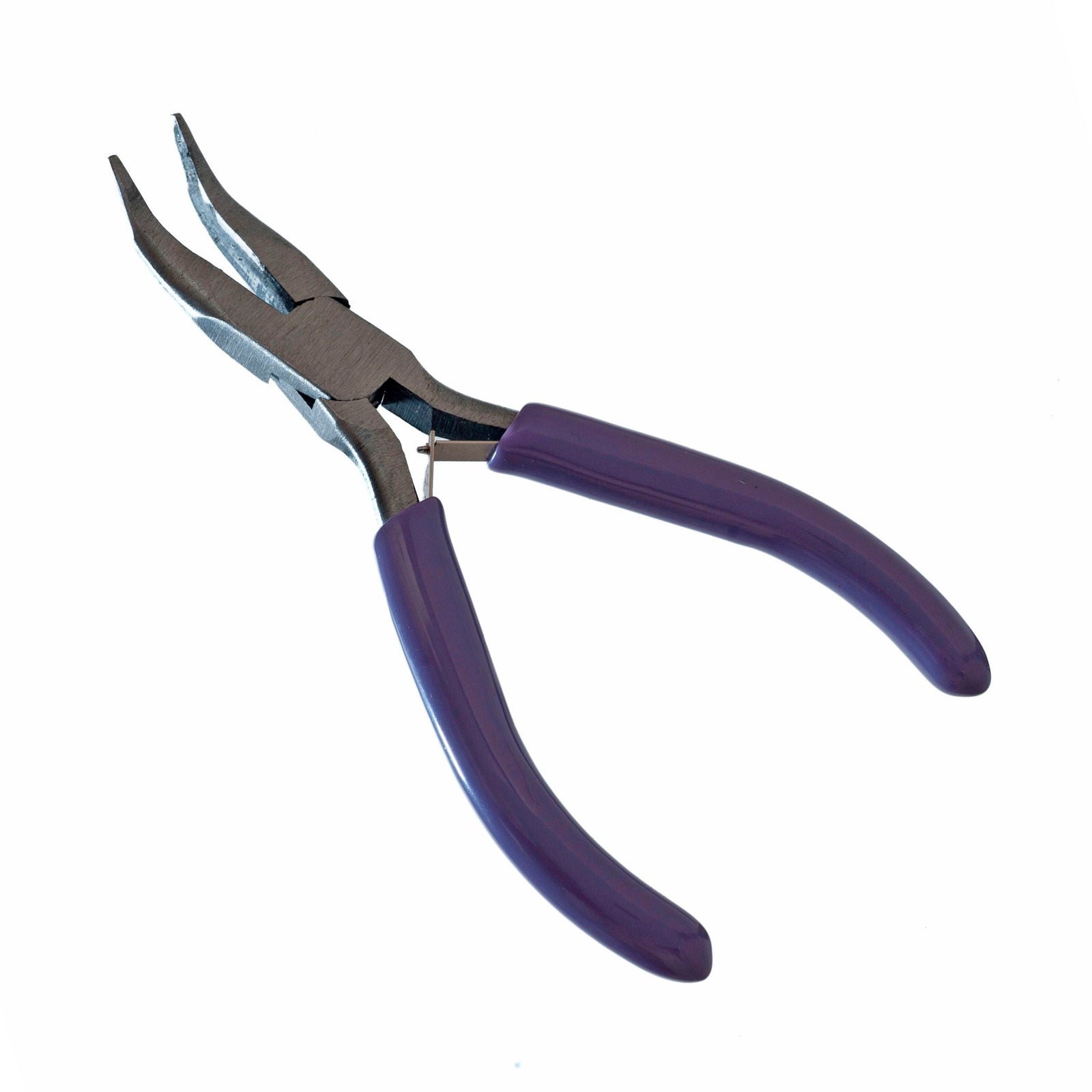 TJ0098 - BENT NOSE PLIERS (LILAC HANDLE)