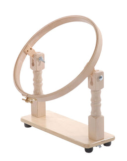 TS8 - 20 cm WOOD HOOP WITH TABLE STAND 8 inch (Beech/Birch) (Elbesee)