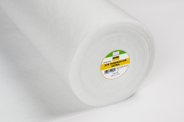 V274  THERMOLAM EXTRA COMP. VOLUME FLEECE 100CM WHITE
