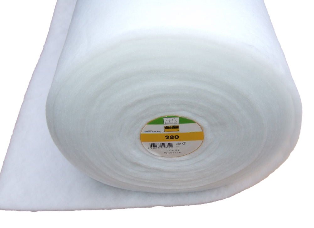 V280 - **VOLUME FLEECE SEW IN WHITE 90cm MED. LOFT