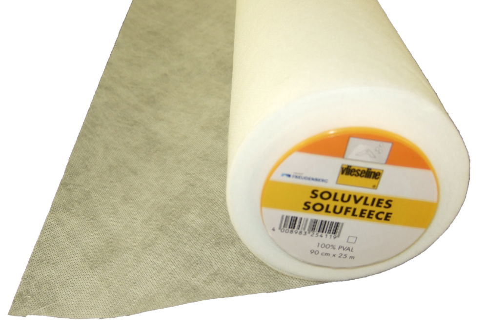 V321 - SOLUVLIES COLD WATER SOLUBLE EMB BACKER 90cm WHITE