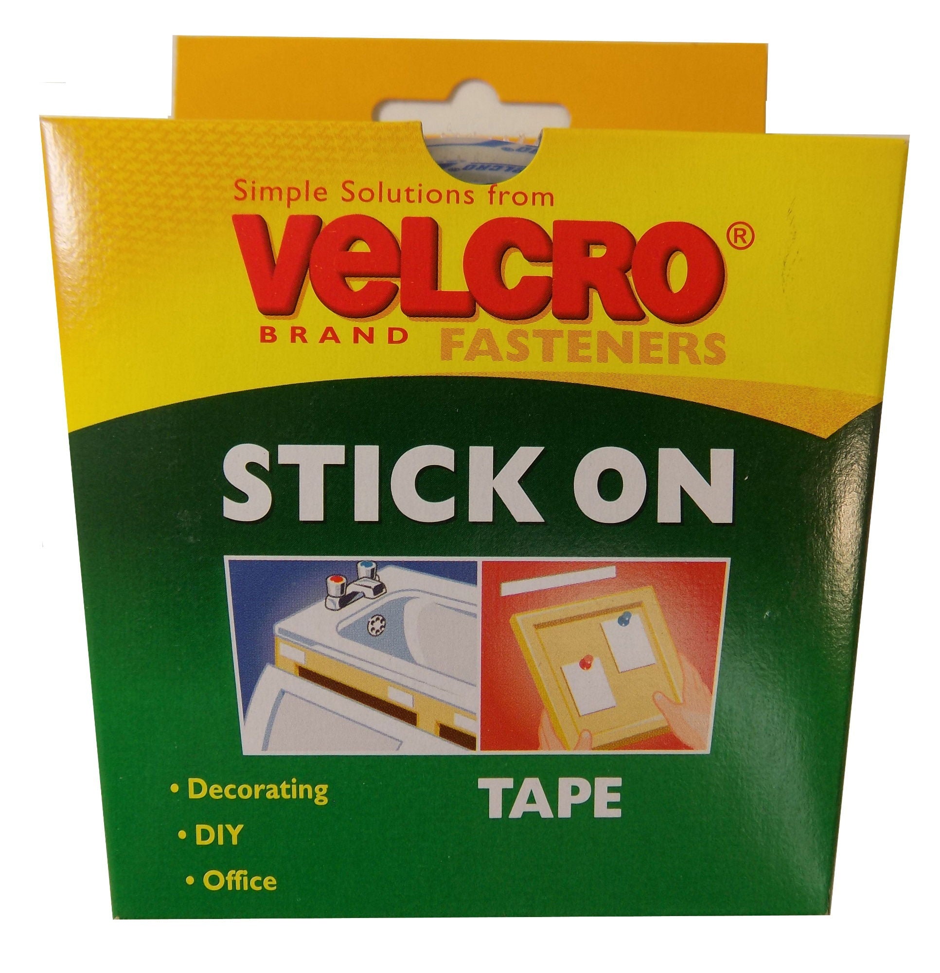 V60214  **VELCRO STICK ON 20 mm X 2.5 m WHITE