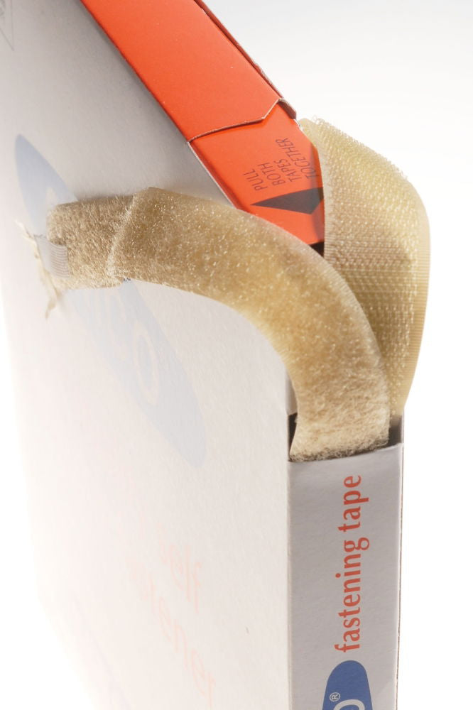 VHL-BE - HOOK & LOOP SEW ON 20mm BEIGE (BOXED)