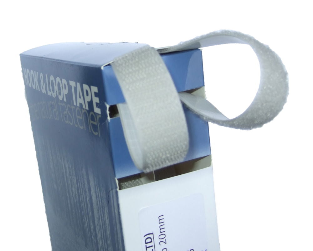 VHL-G - HOOK & LOOP SEW ON 20mm GREY (BOXED)