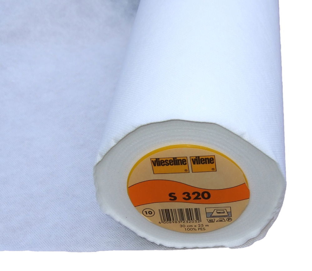 VS320-30 - S320 TIE BACK FLEXIBLE FUSIBLE WHITE 30cm