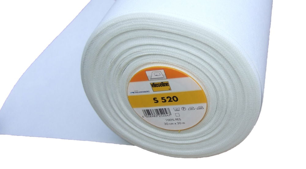 VS520-30 - S520 PELMET/WORKROOM FIRM FUSIBLE 30cm WHITE