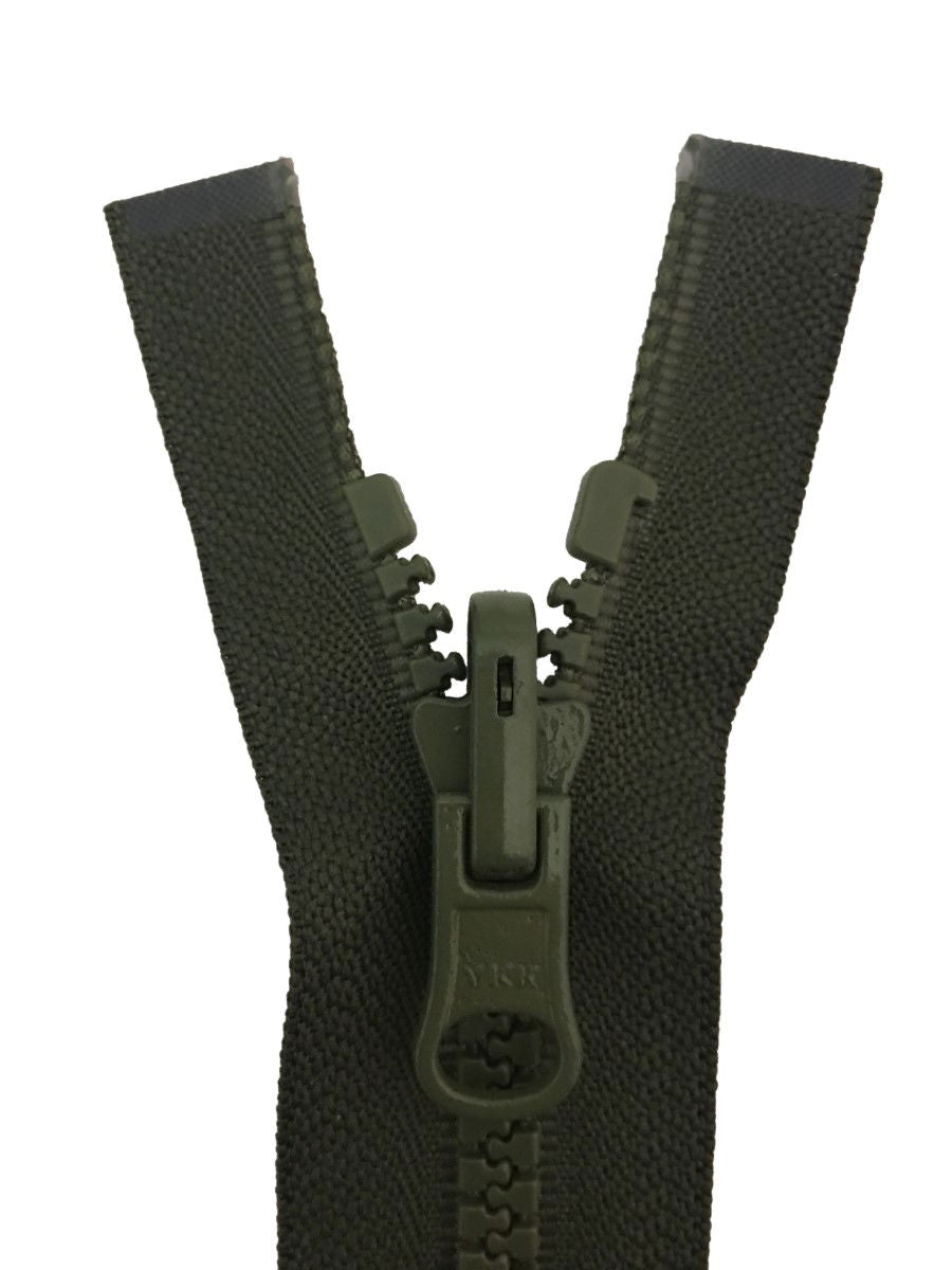 VSO58A-24-566 - YKK VISLON REVERSIBLE ZIP 24 inch 61 cm 566 MOSS