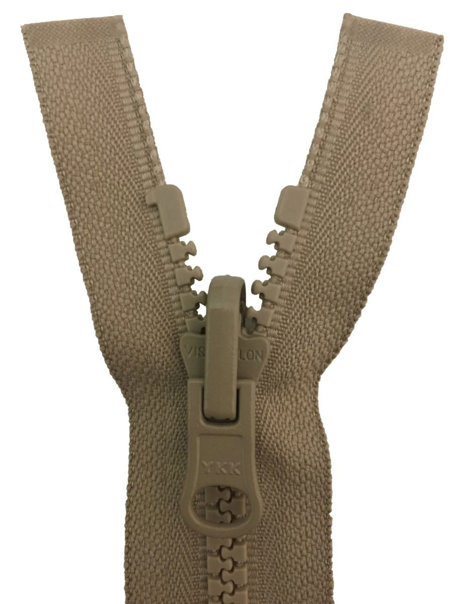 VSO58A-26-573 - YKK VISLON REVERSIBLE ZIP 26 inch 66 cm 573 DK BEIGE