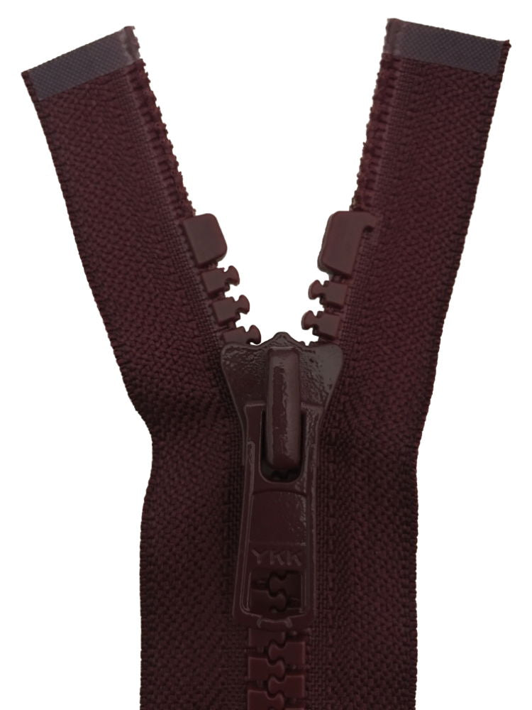 VSO86-18-048 - YKK VISLON OPEN END ZIP 18 inch 46 cm 048 BURGUNDY