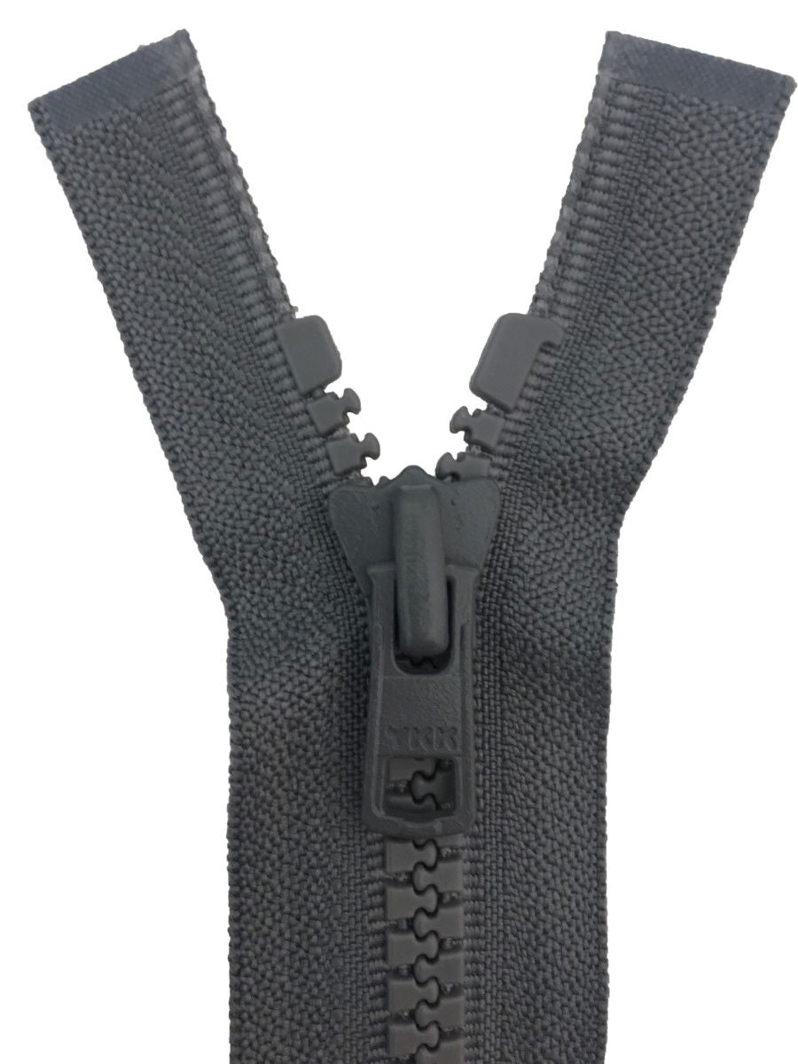 VSO86-20-578 - YKK VISLON OPEN END ZIP 20 inch 51 cm 578 METAL GREY