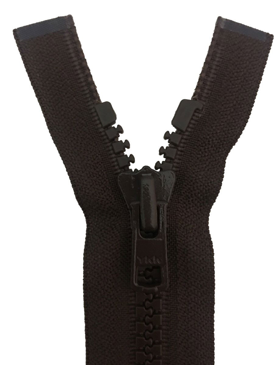 VSO86-26-570 - YKK VISLON OPEN END ZIP 26 inch 66 cm 570 MID BROWN