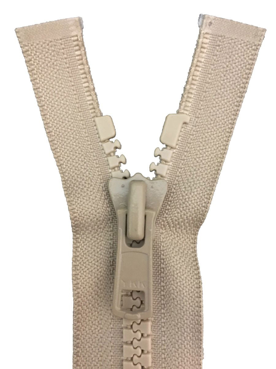 VSO86-28-573 - YKK VISLON OPEN END ZIP 28 inch 71 cm 573 DK BEIGE