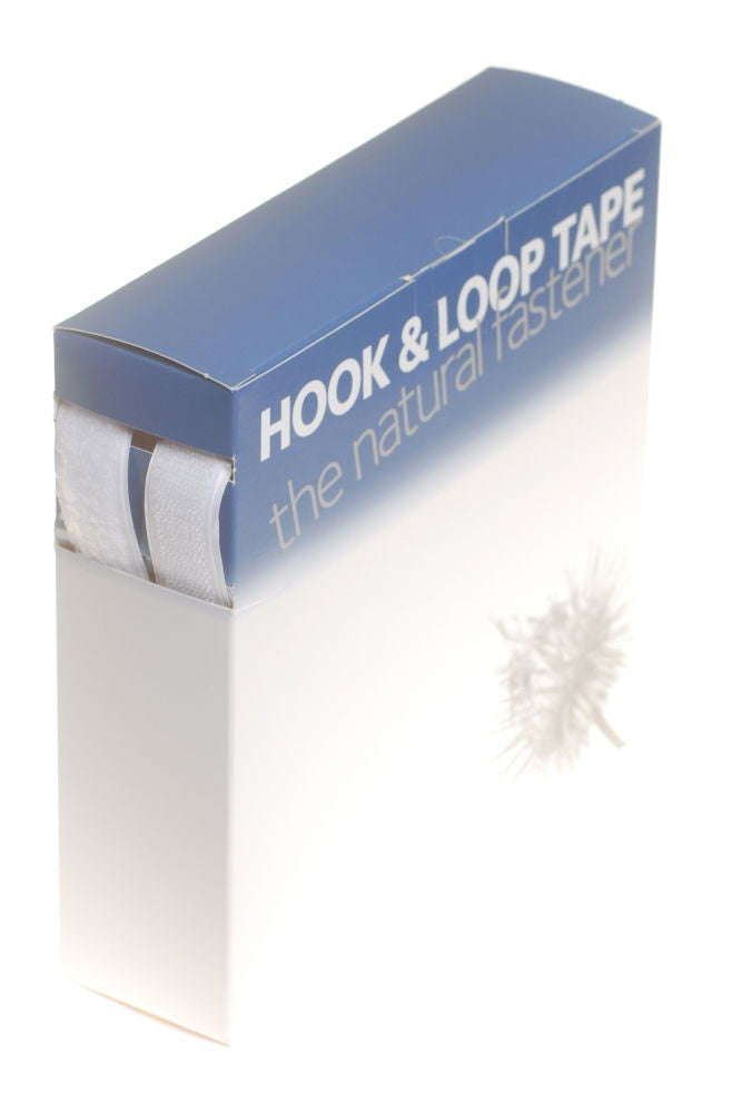 VSTST-W - HOOK & LOOP 20mm STK/STK WHITE (BOXED)
