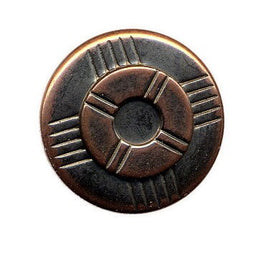 VW004 - VW OXY COPPER COLOUR LOOP BACK BUTTON 15MM