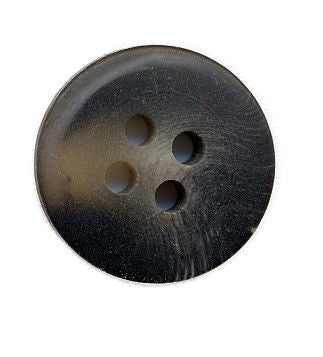 VW007 - VW 4 HOLE FLAT GREY MOTTLE BUTTON 15MM