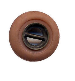 VW016 - VW BROWN WITH CENTRE BAR EFFECT BUTTON X 100 15MM