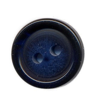 VW023 - VW 2 HOLE BLUE BUTTON TWO TONED X 100 15MM