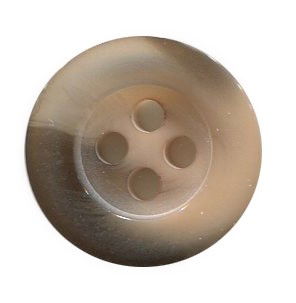 VW030 - VW 4 HOLE BROWN/BEIGE EDGE BUTTON X 100 15MM