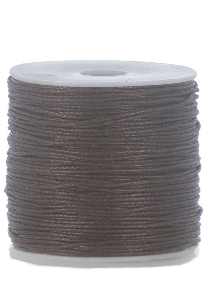 WX1-DB - WAX CORD 1mm DARK BROWN