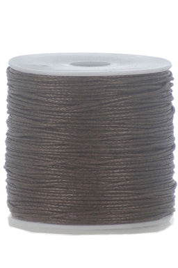 WX1-DB - WAX CORD 1mm DARK BROWN