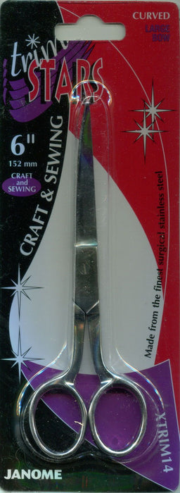 XTRIM14 - CRAFT & SEWING SCISSORS (CURVED) 15cm (6 inch)