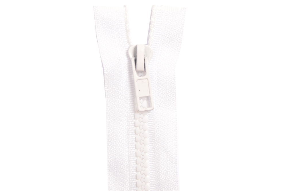 ZC26-501 - ZIPS CHUNKY OPEN END (AUTO) 65 cm WHITE