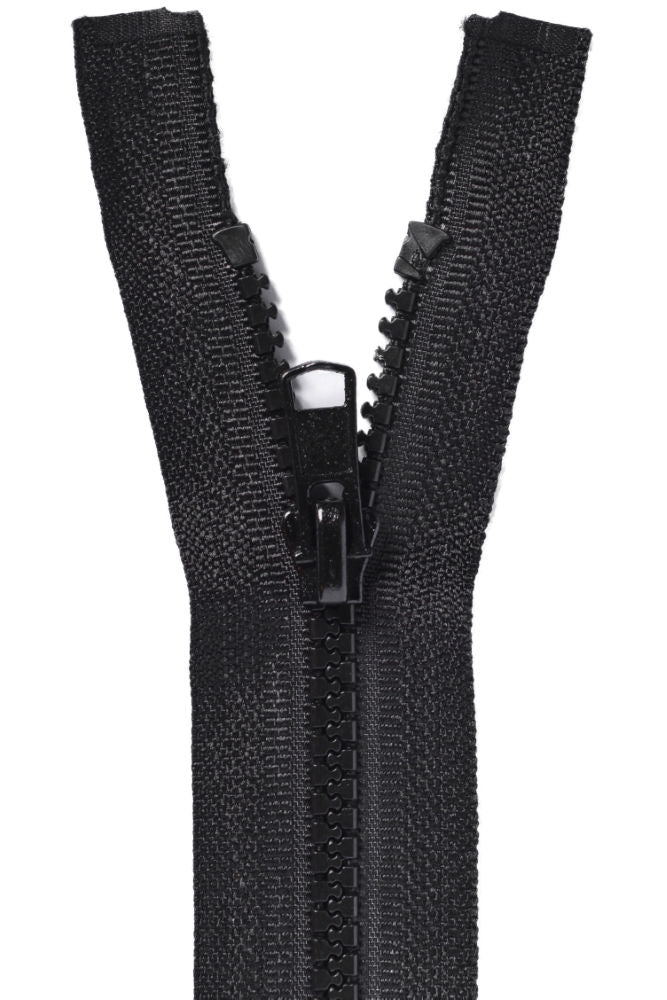 ZC26-580 - ZIPS CHUNKY OPEN END (AUTO) 65 cm BLACK
