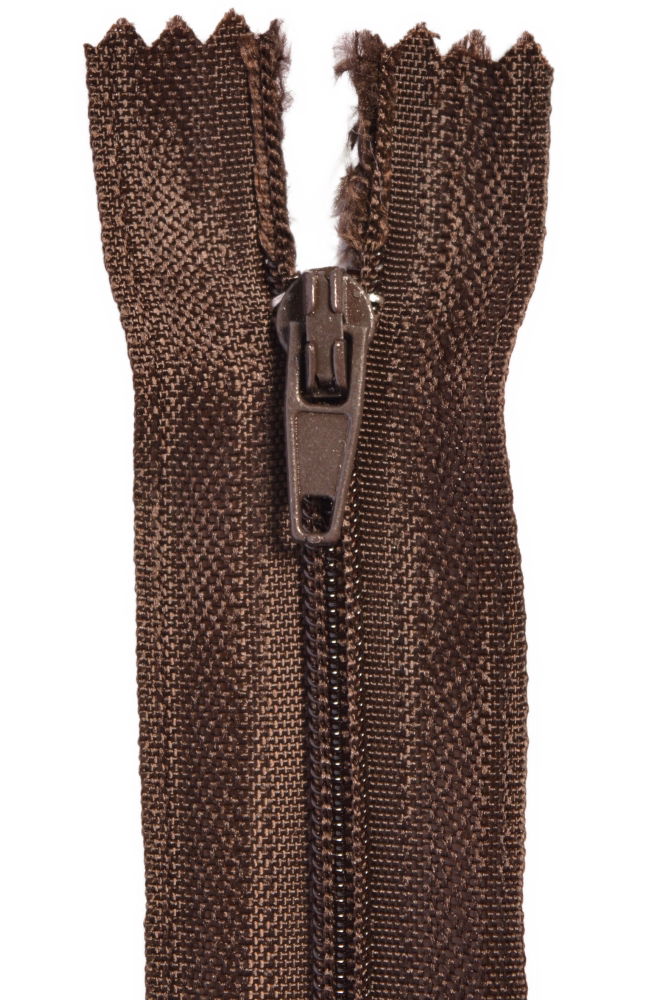 ZCE16-295 - ZIP CLOSED END 40 cm C088 DK BROWN