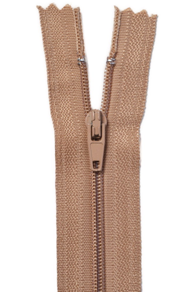 ZCE6-284 - **ZIP CLOSED END 15 cm C229 DK BEIGE