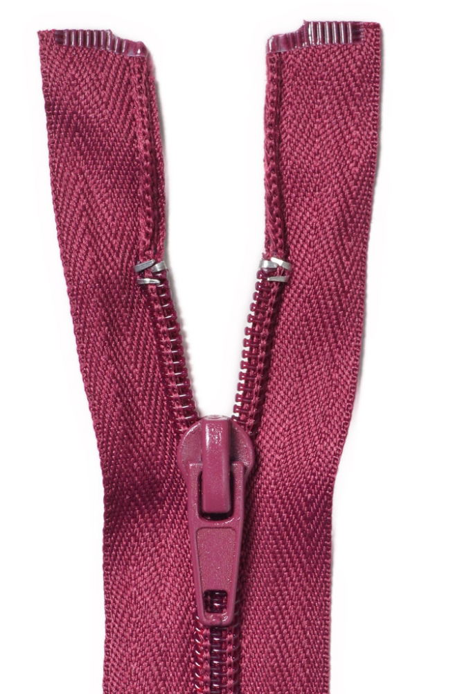 ZOE18-171 - **ZIPS OPEN END (AUTO) 45 cm C288 MAROON