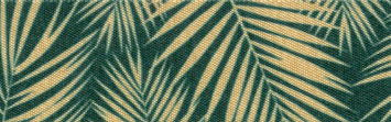 80828-25-4 BERISFORD PALM LEAF COL.4 HONEY GOLD & EMERALD 25mm RIBBON