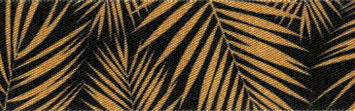 80828-25-5 BERISFORD PALM LEAF COL.5 OLD GOLD & BLACK 25mm RIBBON