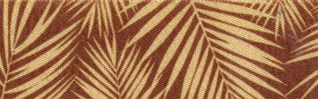 80828-25-3 BERISFORD PALM LEAF COL.3 HONEY GOLD & RUST 25mm RIBBON
