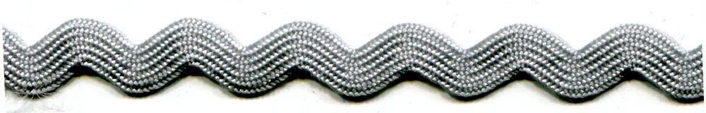 SR1404-9-012 - SUPER RIBBON RIC RAC 5mm 012 SILVER GREY