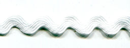 SR1404-9-029 - SUPER RIBBON RIC RAC 5mm 029 WHITE