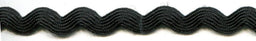 SR1404-9-030 - SUPER RIBBON RIC RAC 5mm 030 BLACK