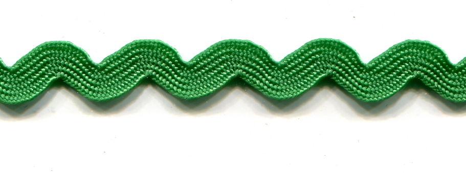SR1404-9-580 - SUPER RIBBON RIC RAC 5mm 580 EMERALD GREEN