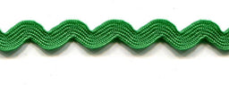 SR1404-9-580 - SUPER RIBBON RIC RAC 5mm 580 EMERALD GREEN