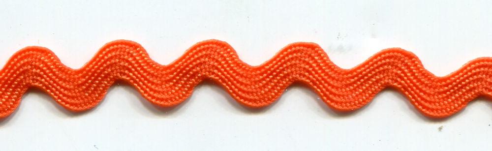 SR1404-9-750 - SUPER RIBBON RIC RAC 5mm 750 TORRID ORANGE