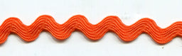 SR1404-9-750 - SUPER RIBBON RIC RAC 5mm 750 TORRID ORANGE