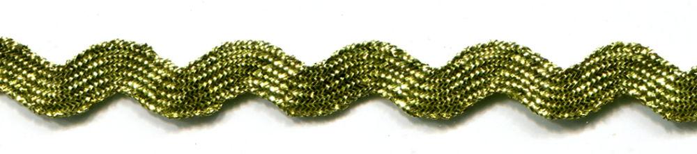 SR1404-9-LX-GOLD - SUPER RIBBON RIC RAC 5mm LUREX GOLD